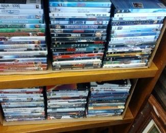 a bunch of dvds