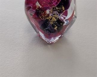 cranberry art glass perfume bottle?