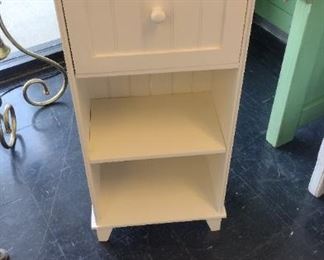 white little cabinet /shelf