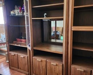 Broyhill wall unit 3 sections