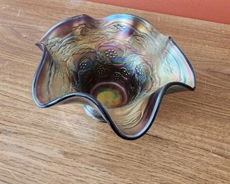Fenton Carnival Glass Candy Dish