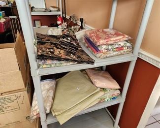 Table cloths runners cloth napkins etc