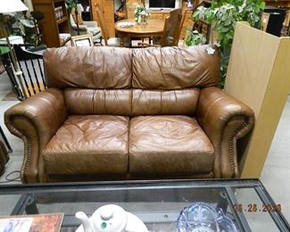 leather loveseat