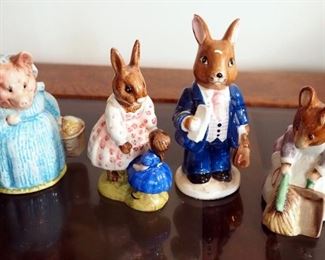 Royal Daulton Bunnykins Dolly Bunnykins Playtime, Goody Tiptoes, Mr. Jackson, And More, Total Qty 15