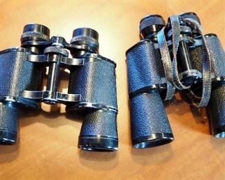 Steinheil 8 x 40 Binoculars, And Sigma-Nox 7 x 35 Binoculars