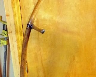 Wood Handle Syth 59" Long, Barrel Style Bucket With Handle 14" x 14.5" Diameter, Select Port Wine Box 9.5" x 12.5" x 18"