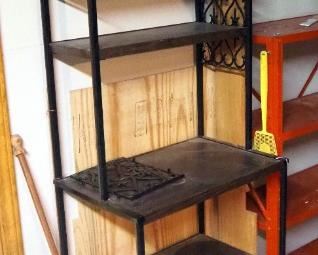 Tiered Metal Shelving Units Qty 2, 70.5" x 24.5" x 15.5" & 45" x 30" x 11.5