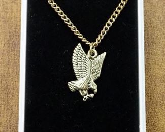 Sterling Silver Monogrammed Collar Button, Tie Tacks, Tie Clips, Masonic Order Lapel Pins, AFSA Recruiter Pin Eagle Pendant Necklace And More