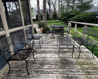 ON THE DECK WITH PATIO FURNITURE