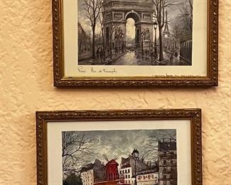 PRETTY FRAMED ARCHITECTURAL SCENES