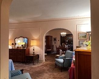 INTO THE LIVING ROOM