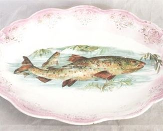 3 - Dixie Porcelain Fish Platter - 16 x 12
