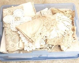 24 - Box of Antique Linens
