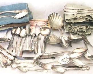 34 - Lot of Assorted Silverware/Silverplate

