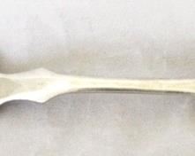 37 - Antique Coin Silver Spoon - 6"
