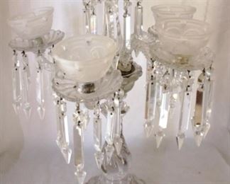 70 - Fostoria Colony 5 lite 23" tall table centerpiece
