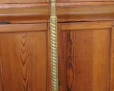 72 - Vintage Brass Piano Lamp - 60" tall
