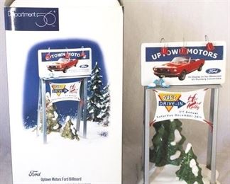 77 - Dept 56 Uptown Motors Ford Billboard in Box
