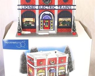 82 - Dept 56 Lionel Electric Train Shop in Box

