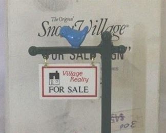 118 - Dept 56 For Sale Sign In Box
