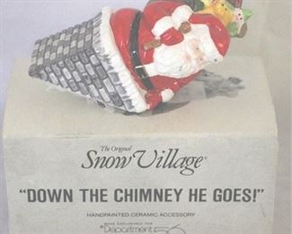 120 - Dept 56 Down The Chimney He Goes In Box
