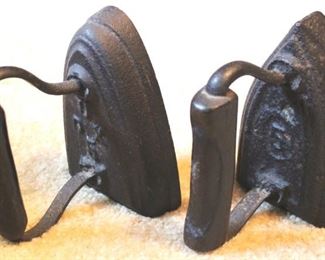 159 - 2 Vintage Flat Irons
