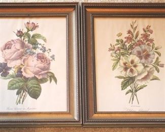161 - 2pc Set of Framed Prints 14x12
