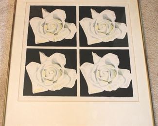 166 - "Playhouse Roses" pencil signed 24x27
