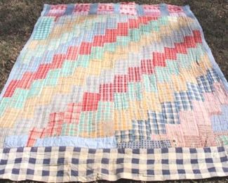 176 - Vintage Hand Stitched Quilt
