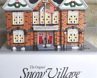 187 - Dept 56 Christmas Lake High School in Box
