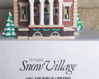 204 - Dept 56 Village Public Library in box
