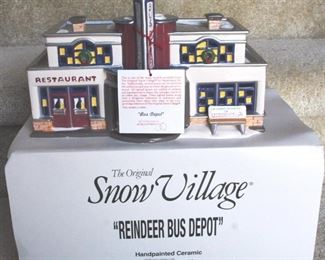 218 - Dept 56 Reindeer Bus Depot
