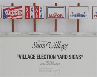 241 - Dept 56 Village Election Yard Signs in Box
