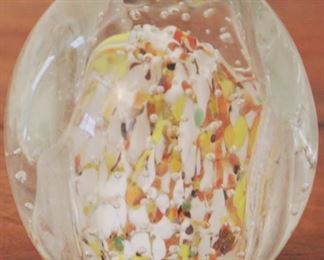 282 - Art Glass Paperweight 3.5 tall
