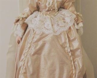 287 - Porcelain Doll with Box 22 tall

