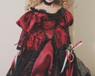 286 - Porcelain Doll with Box 22 tall
