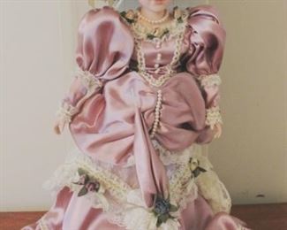 288 - Porcelain Doll with Box 21 tall
