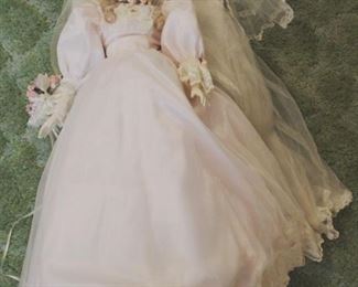 316 - Porcelain Doll wiith box 23 tall
