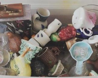 369 - Plastic Tote with Assorted Items 33x15.5x16.5
