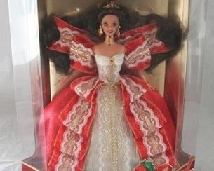 386 - Holiday Barbie in box
