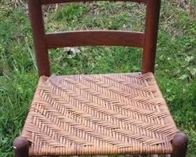 399 - Primitive chair - 34 x 14.5 x 13
