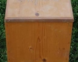 416 - Wood storage bin - 19 x 11.5 x 13.5
