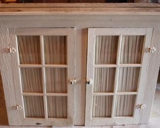 448 - Painted cabinet - 37 x 48 x 14
