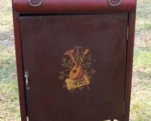 503 - Vintage mahogany sheet music cabinet 39 x 20 x 14
