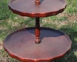 529 - Mahogany 3 tier table - 41 x 19
