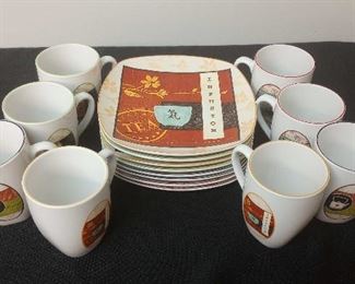03 Sakura Tea House Mugs Plate Set