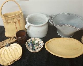 Assorted Collection of Handmade Pottery