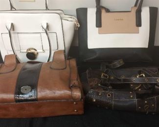 Mixed Lot of Purses Calvin Klein, Fossil  More