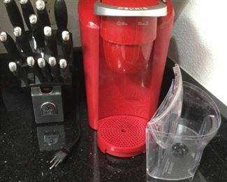 Keurig Beverage Maker Set Of Sabatier Knives With Knife Block
