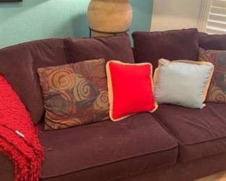 Perfectly Purple Sofa And Lamp